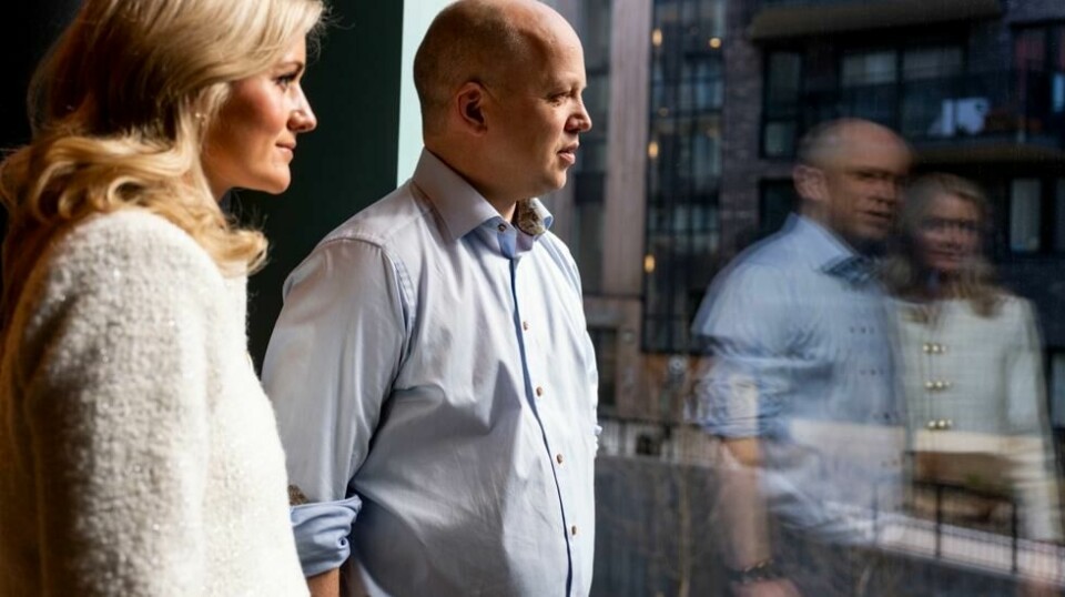 Finansminister Trygve Slagsvold Vedum (Sp) og justis- og beredskapsminister Emilie Enger Mehl (Sp) vil økonomisk kriminalitet til livs. Foto: Javad Parsa / NTB