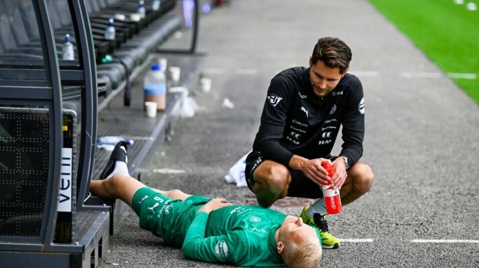 HamKam spiller John Olav Norheim hadde smerter etter kampen mot Viking. Foto: Carina Johansen / NTB