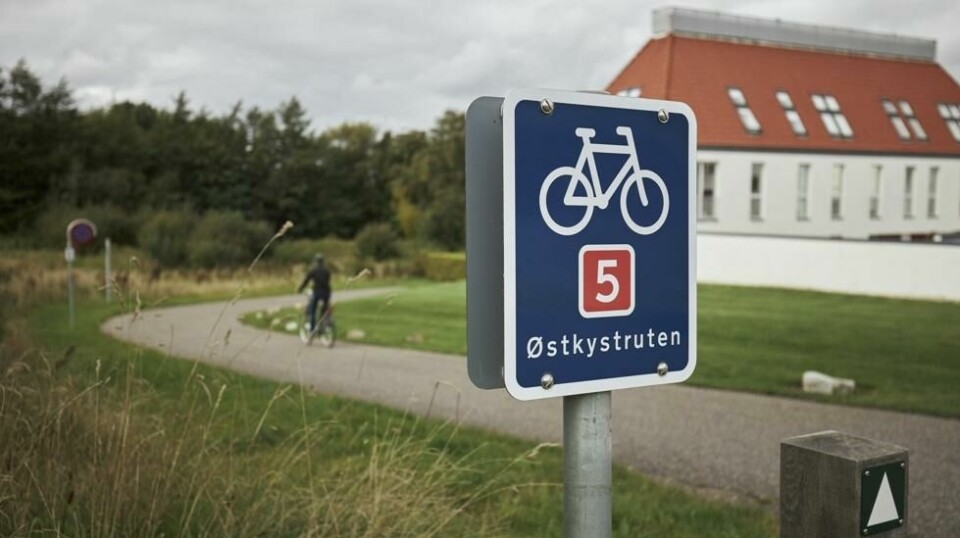 Ny nettside gir oversikt over nasjonale sykkelruter i Danmark: Østkystruten
