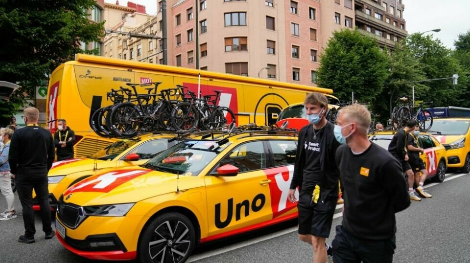 Sykkellaget Uno-X fikk en dårlig nytt torsdag. Foto: Fredrik Varfjell / NTB