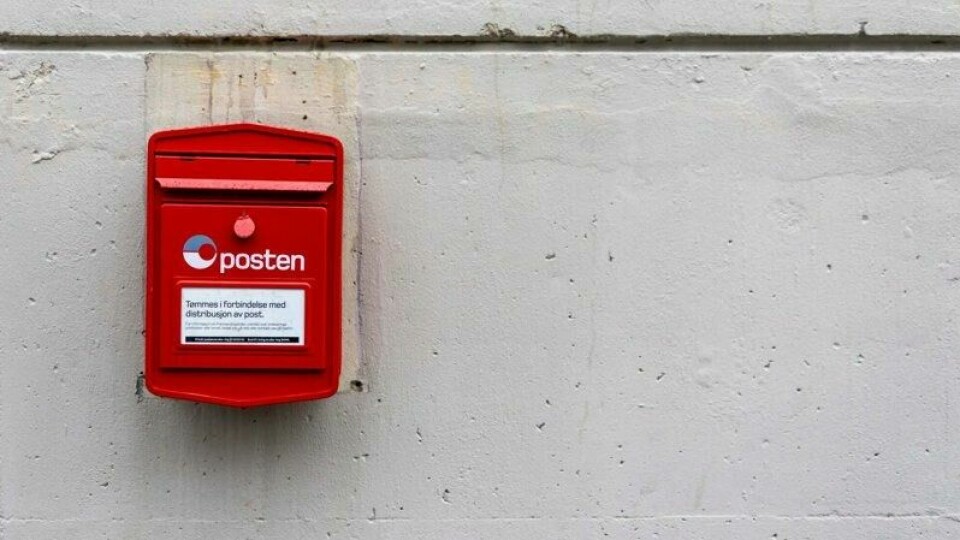 Utvalget for fremtidens posttjenester foreslår at brev skal leveres til postkassen én gang i uka, til de som trenger det. I dag blir posten levert tre ganger i uken. (Illustrasjonsbilde).