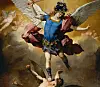 Erkeengel Michaels krig mot Satan har vært et populært motiv i kirkekunsten. Her i et maleri fra 1600-tallet. (Maleri av Luca Giordano / Public domain)