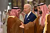 USAs president Joe Biden og Saudi-Arabias kronprins, Mohammed bin Salman under et møte mellom Golfrådet og USA i Jeddah, i midten av juli, 2023. Foto: Mandel Ngan/Pool Photo via AP