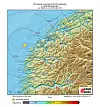 Det har vært rystelser over store deler av Vestlandet etter et jordskjelv noen mil vest av Herøy i Møre og Romsdal søndag kveld. Foto: emsc-csem.org / NTB