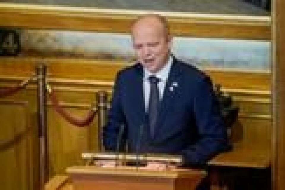Finansminister Trygve Slagsvold Vedum legger fram statsbudsjettet for 2023. Foto: Terje Pedersen / NTB Finansminister Trygve Slagsvold Vedum legger fram statsbudsjettet for 2023. Foto: Terje Pedersen / NTB