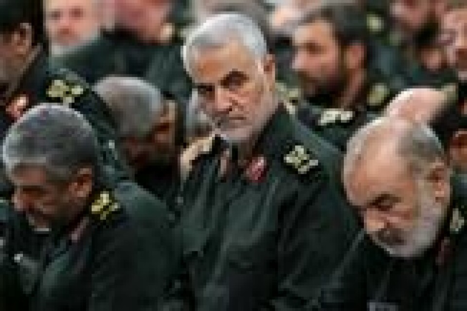 General Qasem Soleimani ble drept i et amerikansk droneangrep fredag 3. januar. General Qasem Soleimani ble drept i et amerikansk droneangrep fredag 3. januar. Foto: Office of the Iranian Supreme Leader / AP/NTB scanpix