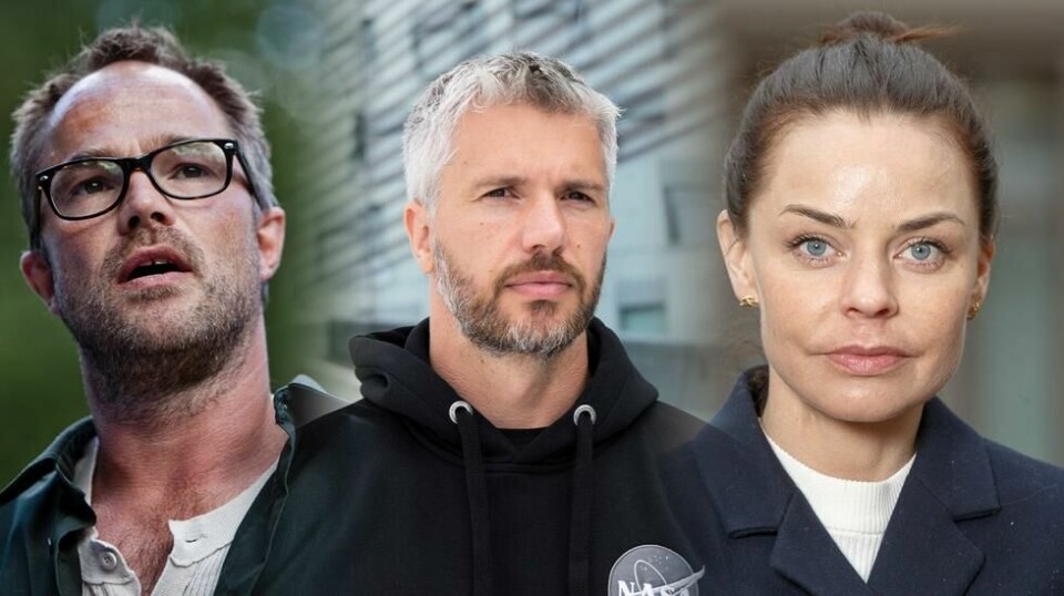 Panorama Agencys advokat mener årsaken til stevningen er enkel. Her de norske skuespillerne Jon Øigarden, Agnes Kittelsen og Nicolai Cleve Broch. (ABC Nyheters sammentilling).