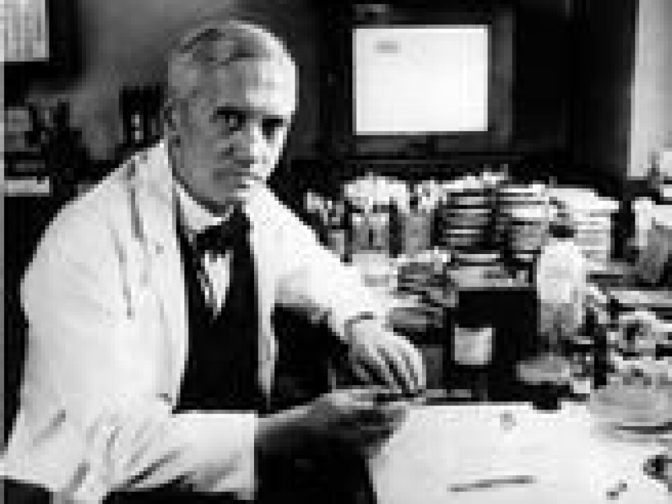 Siden Alexander Fleming ved en tilfeldighet oppdaget penicillin i 1928 skjøt produksjonen av antibiotika fart fra 40-tallet og utover. Scanpix/AP. Siden Alexander Fleming ved en tilfeldighet oppdaget penicillin i 1928 skjøt produksjonen av antibiotika fart fra 40-tallet og utover. Scanpix/AP.