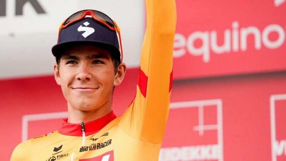 Jonas Iversby Hvideberg pådro seg brudd i ansiktet da han veltet under sykkelrittet Schjeldeprijs onsdag.