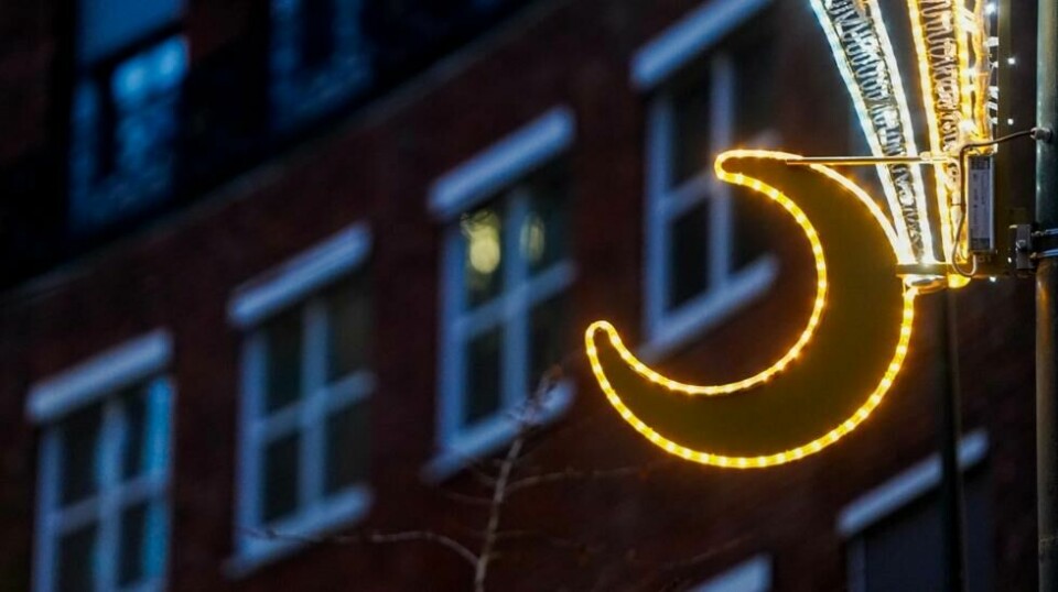 Bergen følger ikke Oslos eksempel med ramadanbelysning. Pengene i kommunekassa strekker ikke til. Foto: Terje Pedersen / NTB