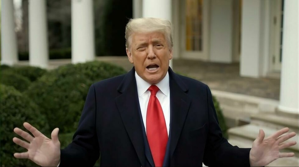 Ekspresident Donald Trump mener han er immun mot straffeforfølgelse for forsøk på valgpåvirkning. Høyesterett sier de skal ta opp immunitetsspørsmålet til behandling. Arkivfoto: Representantenes hus / AP / NTB