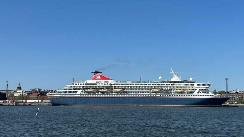 Et av Fred. Olsens cruiseskip i Helsinki, Finland. Et av Fred. Olsens cruiseskip i Helsinki, Finland. Foto: Tor Strand / ABC Nyheter