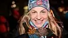 Astrid Uhrenholdt Jacobsen under medaljeseremonien for 30 km fellesstart fri teknikk kvinner under ski-VM 2017 i Lahti, Finland. Foto: Lise Åserud / NTB scanpix