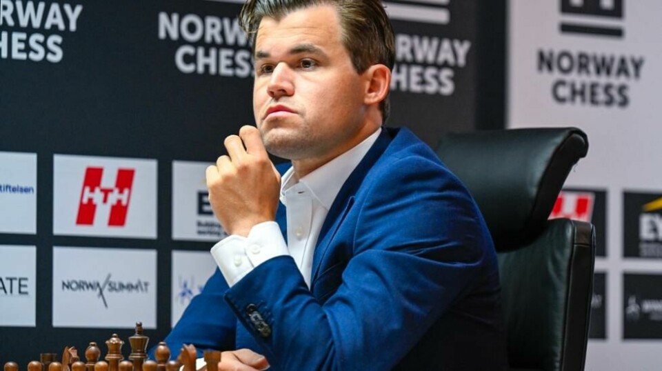 Magnus Carlsen avbildet under årets Norway Chess i Stavanger. Foto: Carina Johansen / NTB