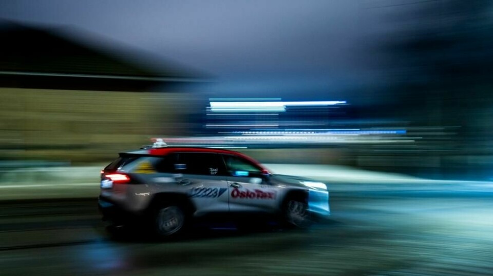 Taxiene kjørte i alt 292 millioner kilometer med passasjerer i 2023. Det var en vekst på 4 prosent sammenlignet med i 2019, som var det siste året før coronapandemien. Illustrasjonsfoto: Fredrik Varfjell / NTB