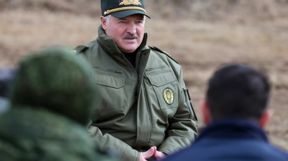 Belarusiske myndigheter hevder torsdag å ha slått tilbake et droneangrep fra Nato-landet Litauen. Litauen avviser påstanden. Belarus' president Aleksandr Lukasjenko er nær alliert av Russlands president Vladimir Putin. Foto: Det belarusiske presidentskapets pressetjeneste via AP / NTB