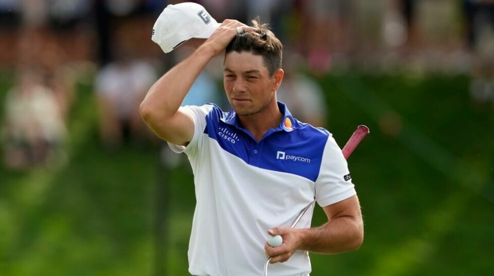 Viktor Hovland spilte ujevnt på tredjerunden i Colorado.