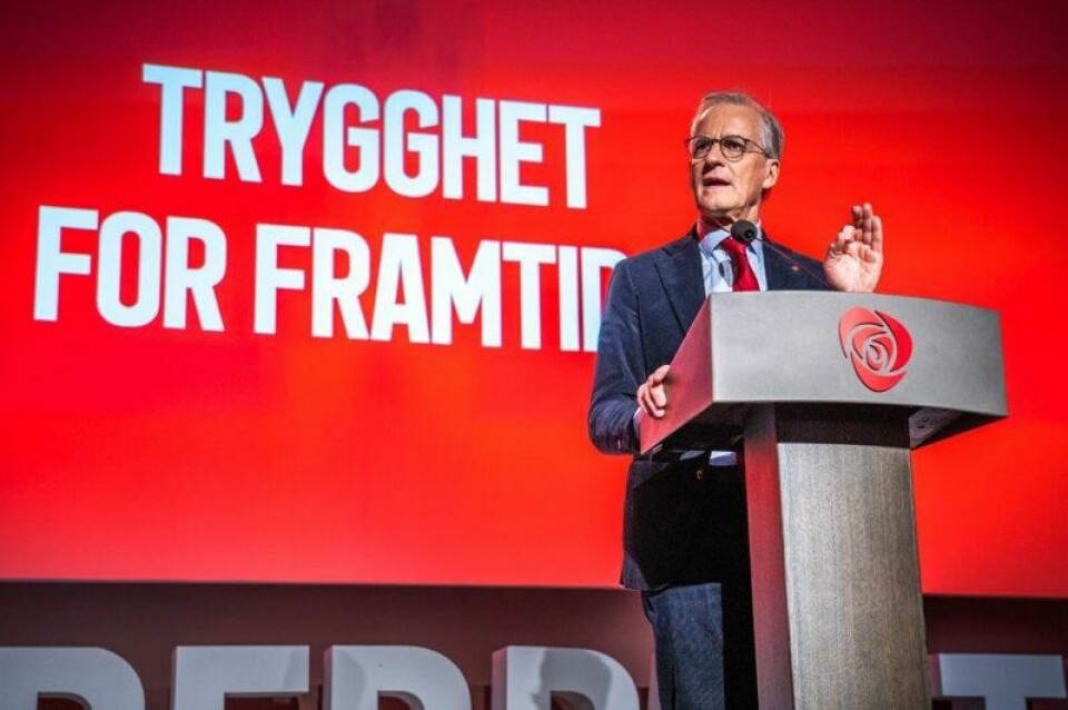 Statsminister Jonas Gahr Støre (Ap) fikk med seg landsmøtet i sitt syn på EU.