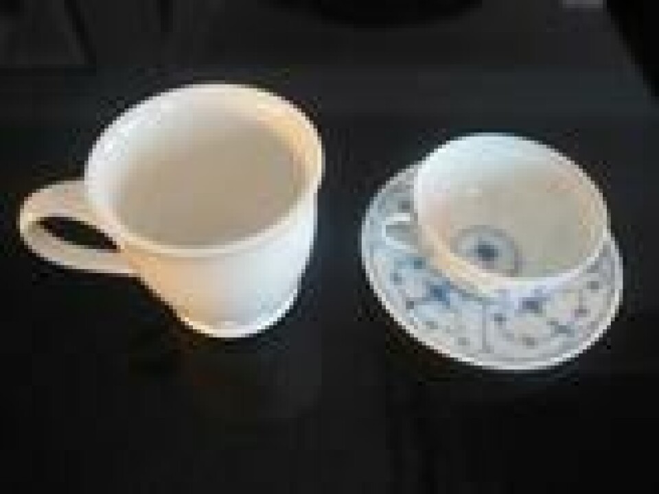 Kaffekrus har blitt større de siste 20 årene. Kaffekrus har blitt større de siste 20 årene. Foto: Elizabeth S. Lingjærde