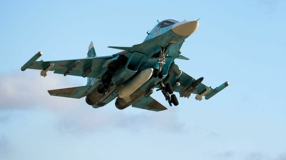 Jagerbombere av typen Sukhoi Su-34 er blant kampflyene Russland benytter seg av i Ukraina.