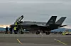 De tre første av i alt 52 norske F-35-fly har ankommet Ørland hovedflystasjon. Foto: Ned Alley / NTB scanpix