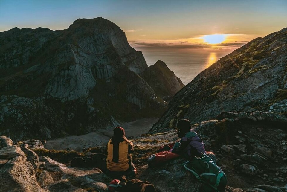 På vei mot Ryten ved Fredvang. På vei mot Ryten ved Fredvang. Foto: iStock