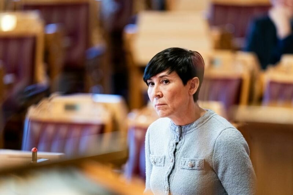 Ine Eriksen Søreide (H) mener at forhandlinger om Ukraina uten at Ukraina er til stede, vil belønne Putins aggresjon.