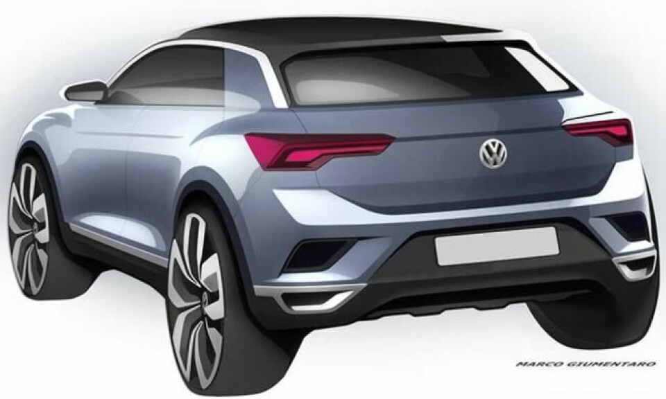T-Roc fremstår langt mer sportslig enn storebror Tiguan. T-Roc fremstår langt mer sportslig enn storebror Tiguan.