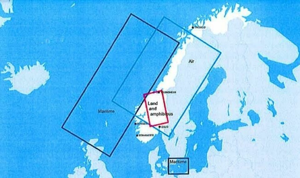 Det blir flyaktivitet over store deler av landet og skipsaktiviteten på Vestlandet blir merkbar. Det skal blant annet komme et helikopter-hangarskip. Det blir flyaktivitet over store deler av landet og skipsaktiviteten på Vestlandet blir merkbar. Det skal blant annet komme et helikopter-hangarskip. Foto: Forsvaret / Nato