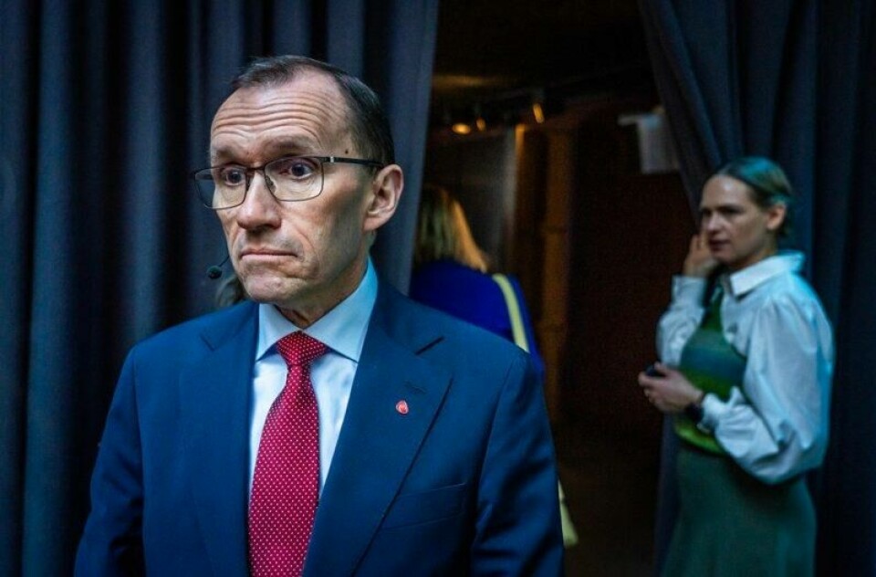 Utenriksminister Espen Barth Eide under Norsk utenrikspolitisk konferanse på Sentralen i Oslo onsdag.
