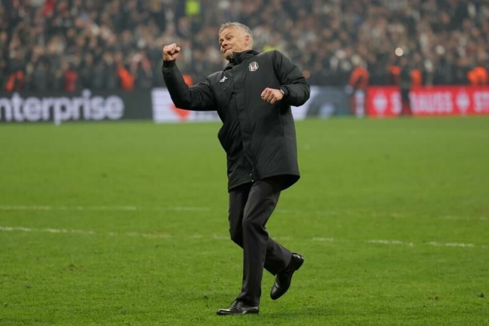 Det ble jubel foran hjemmefansen etter Ole Gunnar Solskjærs første kamp som Besiktas-trener.