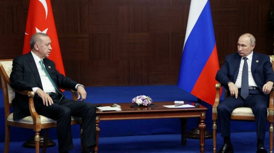 Tyrkias president Tayyip Erdogan og Russlands president Vladimir Putin møttes i oktober i fjor i Kazakhstan.