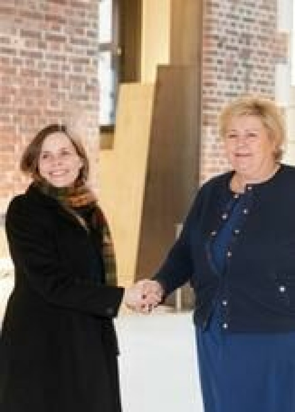 Erna Solberg sammen med den islandske statsministeren Katrin Jakobsdottir. Erna Solberg sammen med den islandske statsministeren Katrin Jakobsdottir. Foto: Foto: Berit Roald / NTB scanpix