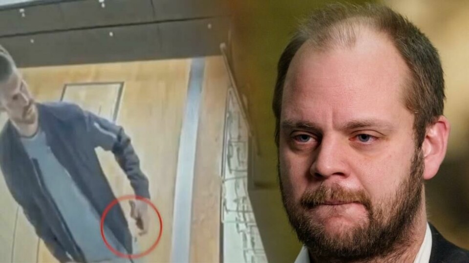 Rødt-politiker Mimir Kristjánsson (t.h) tar partileder Bjørnar Moxnes i forsvar.
