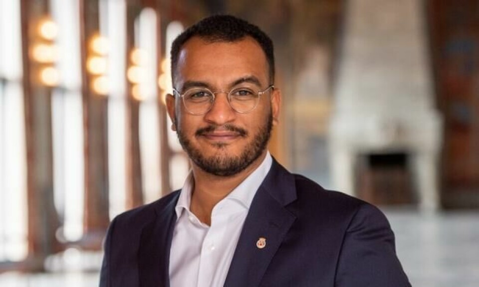 Omar Samy Gamal (SV) er byråd for arbeid, sosiale tjenester og mangfold. Foto: Sturlason Omar Samy Gamal (SV) er byråd for arbeid, sosiale tjenester og mangfold. Foto: Sturlason