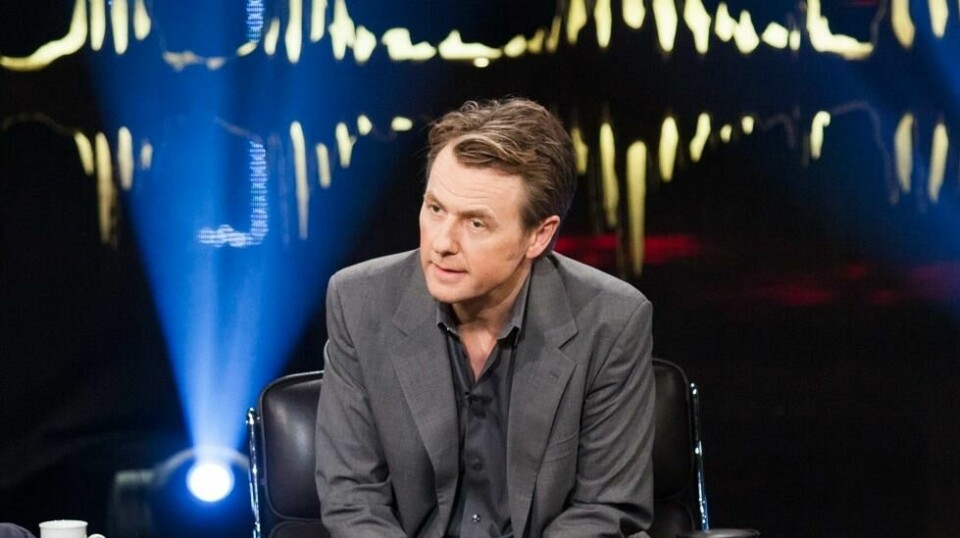 Fredrik Skavlan ledet talkshowet «Skavlan» i 12 år. Her fra en annen episode i 2014.