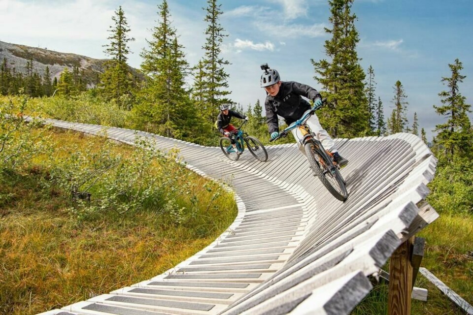 Tilbudet om sykkelstier blir stadig utvidet. Tilbudet om sykkelstier blir stadig utvidet. Foto: SkiStar