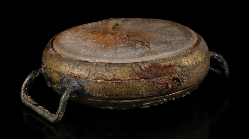 Armbåndsuret smeltet delvis da atombomben Little Boy gikk av over Hiroshima 6. august 1945. Foto: Nikki Brickett / RR Auction / AP / NTB