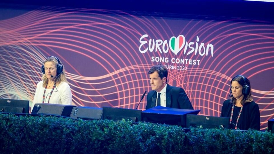 Konkurransesjef Martin Österdahl under finalen i Eurovision Song Contest i Torino i 2022. Foto: Heiko Junge / NTB
