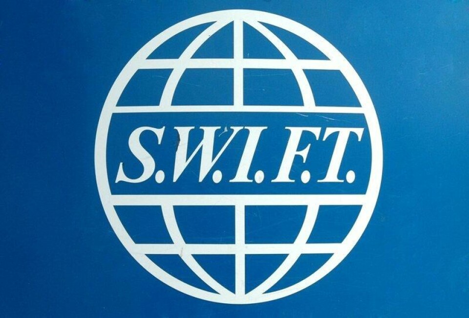 Swift er et internasjonalt pengeoverføringssystem som muliggjør handel og problemfri overføring på tvers av landegrenser. Swift er et internasjonalt pengeoverføringssystem som muliggjør handel og problemfri overføring på tvers av landegrenser. Foto: AFP