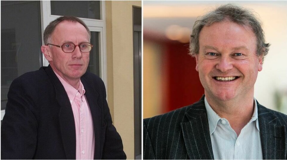 LOs sjeføkonom Stein Reegård er uenig med pensjonsøkonom i Storebrand Knut Dyre Haug.