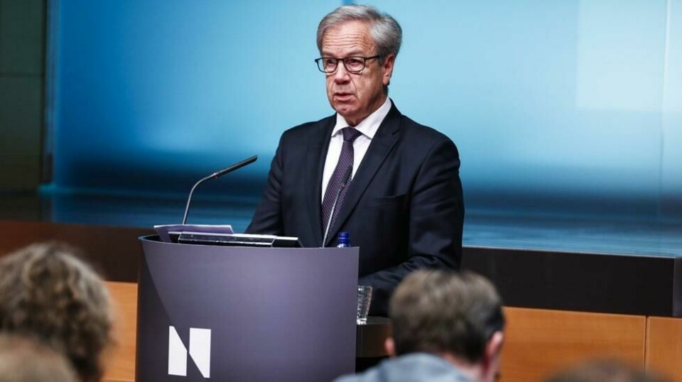Det er ventet at sentralbanksjef Øystein Olsen ikke endrer renten på rentemøtet torsdag. Tre av ti nordmenn frykter økning i boliglånsrenten de neste to årene, ifølge ny undersøkelse. Foto: Heiko Junge / NTB scanpix.