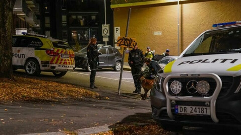 Natt til mandag ble en mann pågrepet etter en voldshendelse i Oslo. Han er siktet for drapsforsøk. Foto: Ørn E. Borgen / NTB