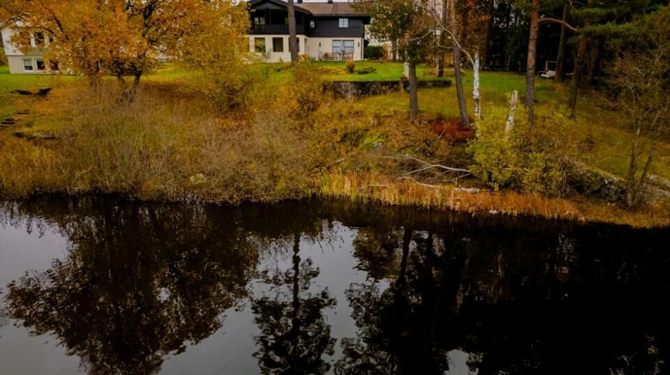 Huset til ekteparet Hagen i Sloraveien 4 i Lørenskog. Foto: Stian Lysberg Solum / NTB
