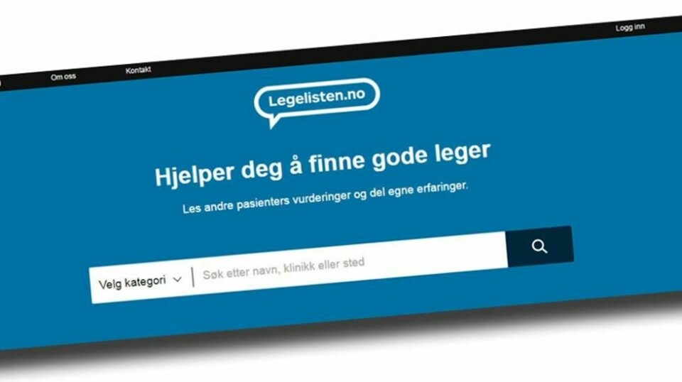 Daglig leder Patience Allen frykter at hvis legene får mulighet til å fjerne kritikk, så vil alle gjøre det. – Da ender vi opp med at kun de legene som alle liker, har vurderinger liggende ute på nettsiden. Foto: Skjermdump fra Legelisten.no