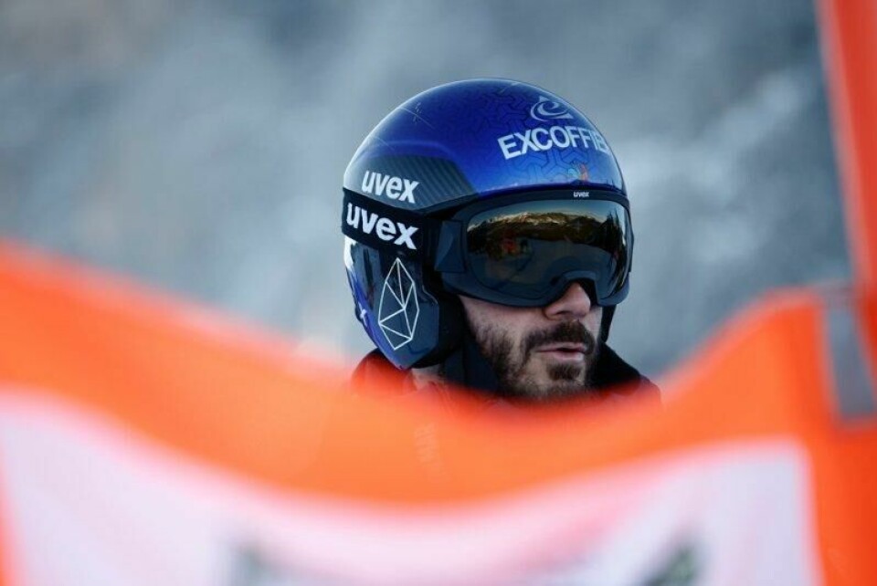 Cyprien Sarrazin skadet seg stygt i romjulen. Her fra Val Gardena en uke før ulykken.