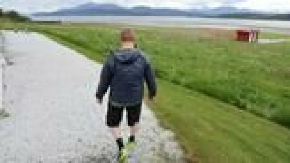 Oses gård ligger ved siden av rullebanen til Molde lufthavn. – Heldigvis er det ikke akkurat Heathrow. Oses gård ligger ved siden av rullebanen til Molde lufthavn. – Heldigvis er det ikke akkurat Heathrow. Foto: Elisabeth Bergskaug/ABC Nyheter