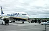 RYGGE FLYPLASS: Ryanair fly med passasjerer på vei fra Rygge til Vilnius. Foto: Vidar Ruud / NTB scanpix