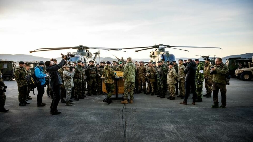 De første soldatene ankom Bardufoss denne uka. Bildet er fra storøvelsen Trident Juncture i 2018.