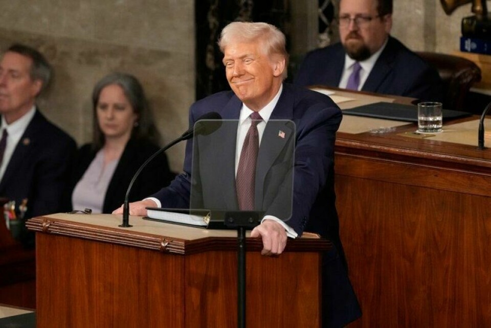 President Donald Trump taler til Kongressen natt til onsdag norsk tid.